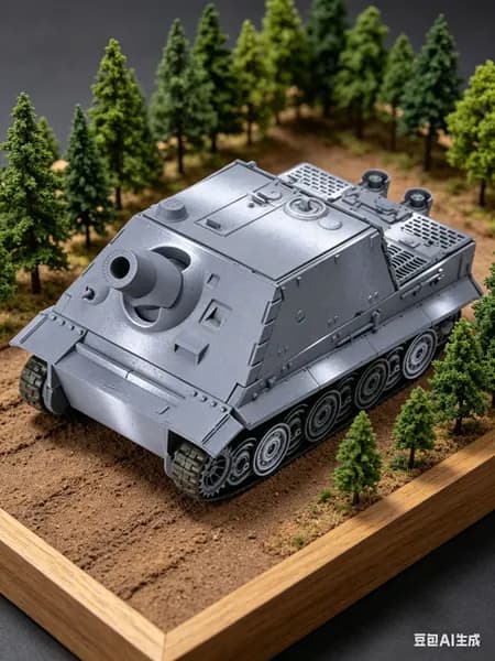 Масштабная модель немецкой самоходной артиллерии <Тигр> 1:72, 4D-модель для сборки, подвижная и стреляющая игрушка, коллекционная военная модель для сборки.