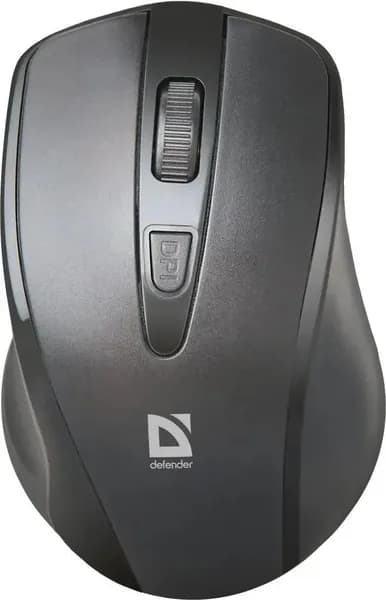 Мышь беспроводная для компьютера Defender Datum MM-265, оптическая, USB, 3 кнопки, 1600 dpi, черная (52265)