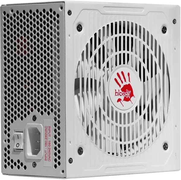 Bloody BD-PS750G-MW Блок питания BD-PS750G, 750Вт, 80 PLUS Gold, 120мм, белый