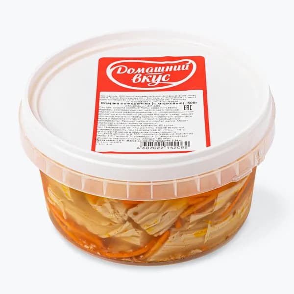 Спаржа с морковью на корейский лад 500 г, Домашний вкус