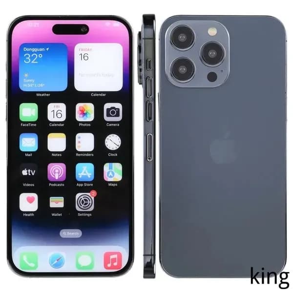 Подходит для моделей с цветным экраном iPhone 14 Pro Max 6.7 (цвет: темно - космический черный)