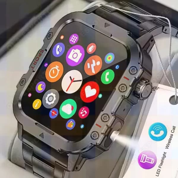 Смарт-часы, 42mm, Уличные часы для мужчин и женщин, водонепроницаемые, уровень защиты IP62, используются для отслеживания состояния здоровья, Bluetooth, будильник, светодиодная подсветка, шагомер, прогноз погоды, контрольная фотосъемка, воспроизведение музыки