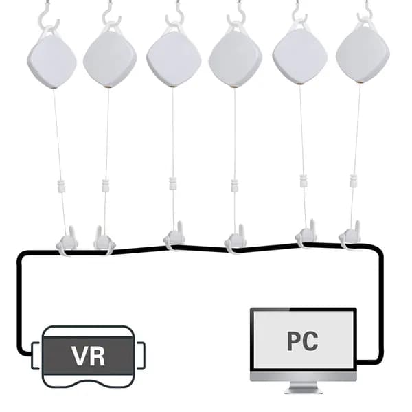 Кабель-менеджер для VR-шлемов Oculus Rift S, HTC Vive, PlayStation VR, белый