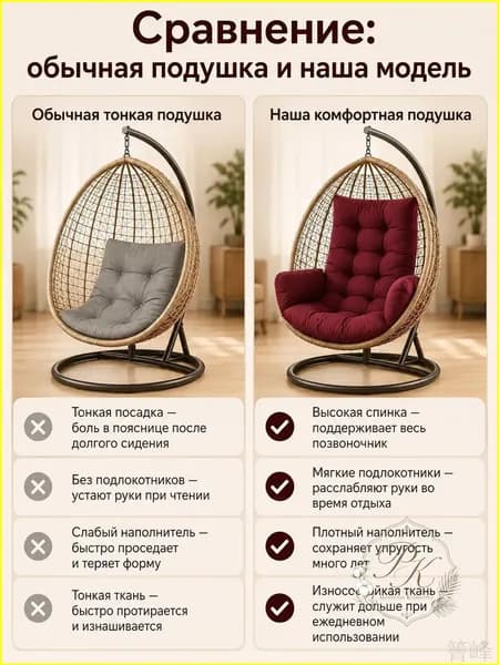 Матрас для садовой мебели 60х120 см