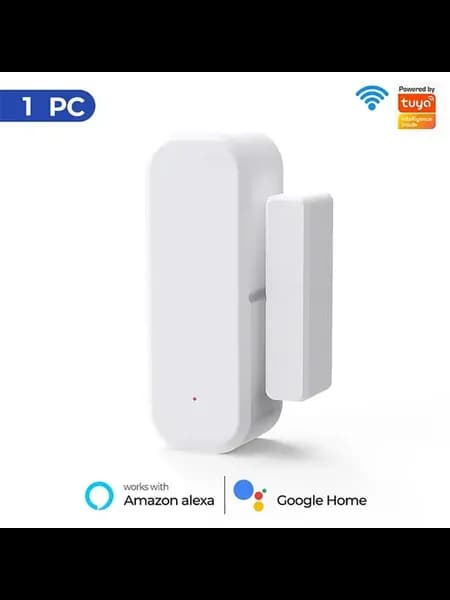 Датчик открытия двери окна Tuya WiFi, белый