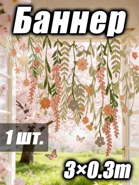 Гирлянда растяжка, 1 шт