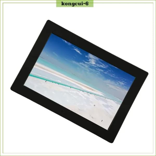 10 Inch Digital Photo Frame, Яркие цвета и высокая четкость изображения, для семейных мероприятий и просмотра Черный европейский стандарт