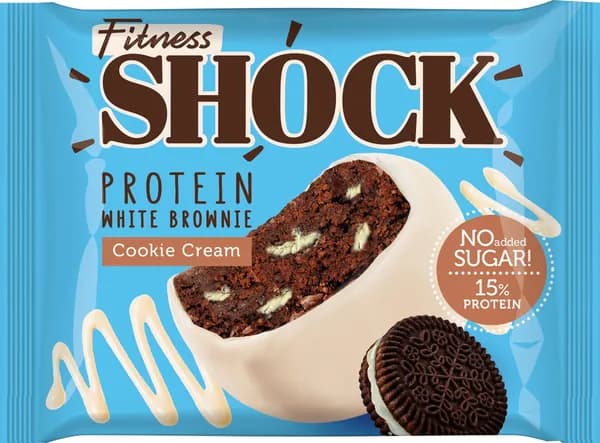 Пирожное FITNESSHOCK Брауни с аром. печенья, 50г