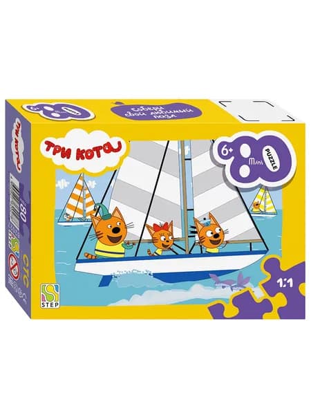 Пазл mini 80 элементов Три кота