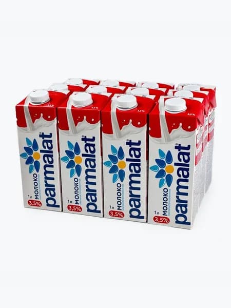 Молоко ультрапастеризованное 3,5%, 12 шт х 1 л, Parmalat