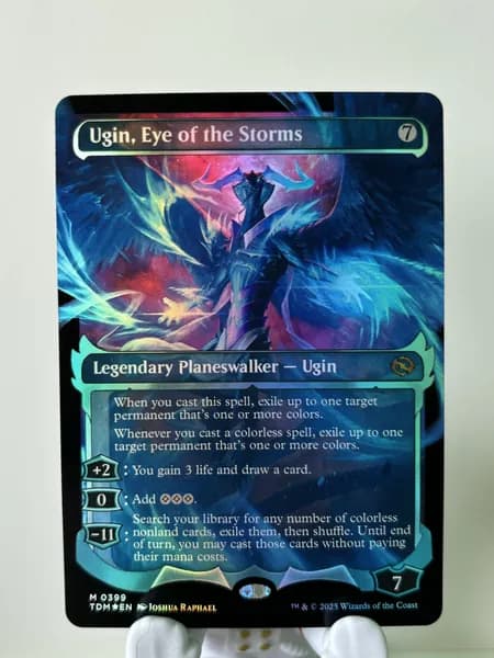 Портативные карты MTG Настройка и прокси высококачественной фольги Угин, Глаз бури