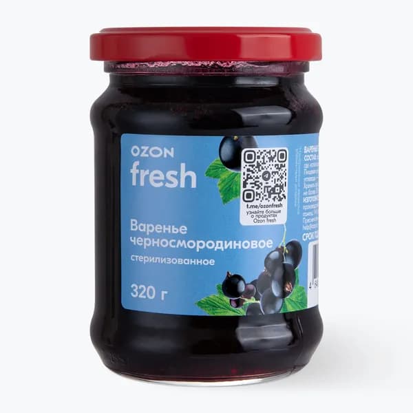 Варенье черносмородиновое Ozon fresh, 320 г