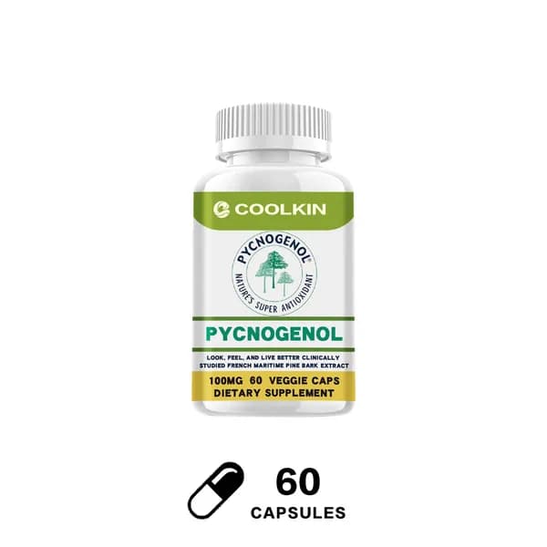 Биологически активная добавка COOLKIN Pycnogenol, являясь мощным антиоксидантом, разработана для улучшения тона и текстуры кожи, а также для укрепления общего здоровья.