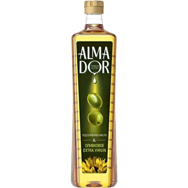 Масло "ALMADOR" подсолн. с добавлением масла оливкового нерафинированного EXTRA virgin olive oil 0,75 л