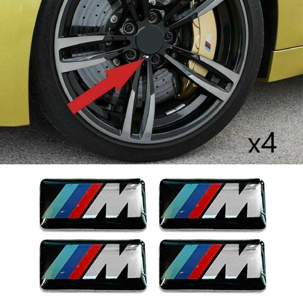 OZ-TOPS 4шт наклейки на легкосплавные диски BMW M Tec Sport Badge Sport 17 мм x 9 мм