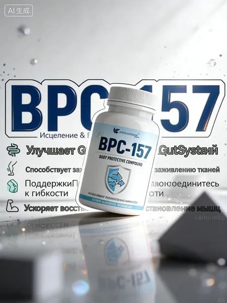 Пептид для заживления ран,желудка,суставов и связок BPC-157 Jiabei health 60 caps/ БПС-157 Jiabei Health 60 капс