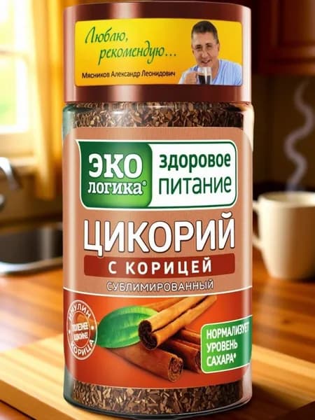 Цикорий Экологика сублимированный с корицей 85 г