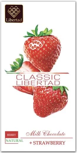 Шоколад CLASSIC LIBERTAD молочный с клубникой 80г