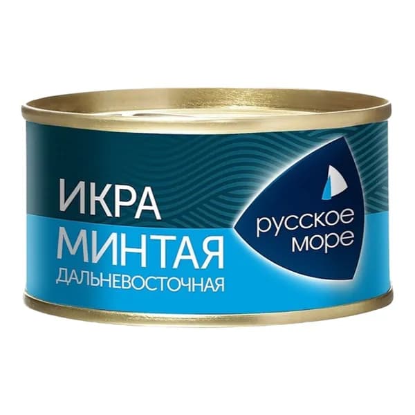 Икра минтая розовая Русское море пробойная соленая 130 г