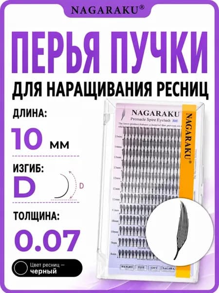 Пучки перья аниме эффект 0.07 D 10 мм Spire Нагараку