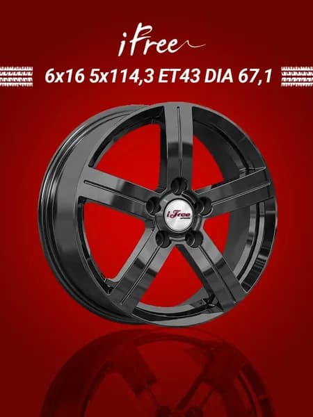 iFree Оруэлл Колесный диск Литой 16x6" PCD5х114.3 ET43 D67.1