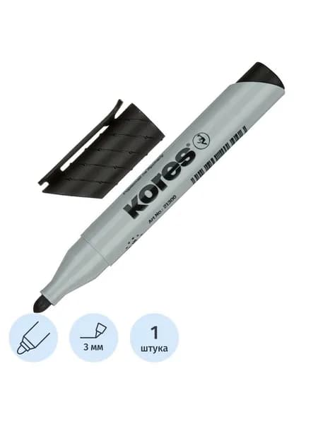 Маркер водный для флипчарта Kores XF1 21300, черный