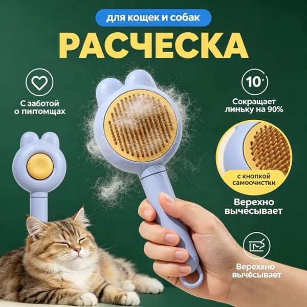 Расческа Для Домашних Животных С Ушками Кролика