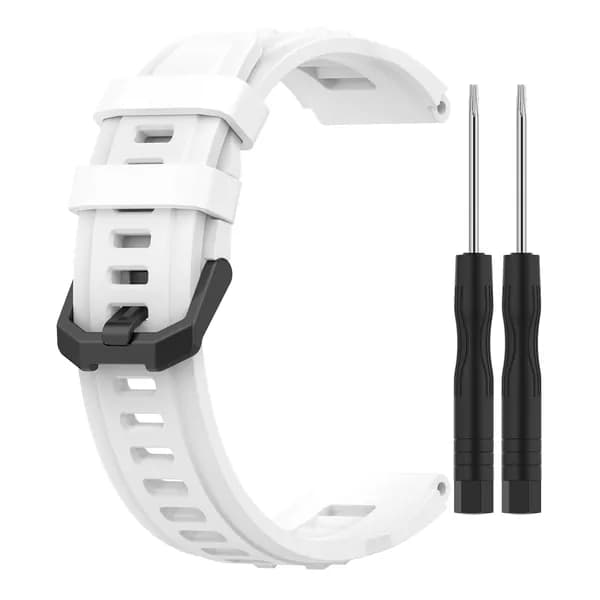 Силиконовый ремешок для часов Amazfit T-Rex Ultra, белый, 215 22,5 мм