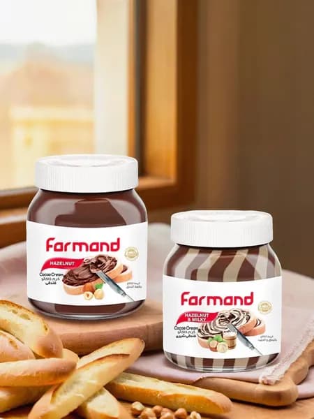 Паста ореховая и молочно-ореховая с какао Farmand набор 2шт по 330гр - 660гр