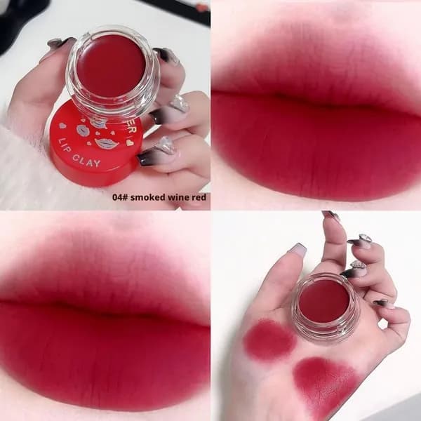 Матовая помада для макияжа из консервированного желе velvet matte с антипригарным покрытием в чашечке