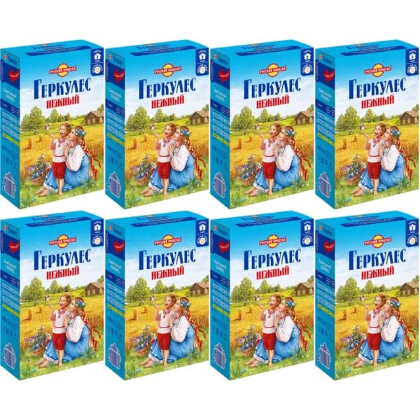 Хлопья Русский Продукт Геркулес Нежный овсяные 450 г, набор: 8 штук