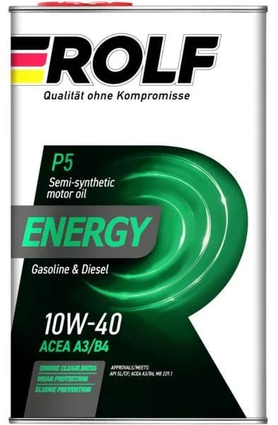 ROLF Energy 10W-40 Масло моторное, Полусинтетическое, 1 л