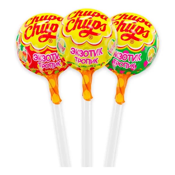 Карамель Chupa Chups экзотик тропик 12 г