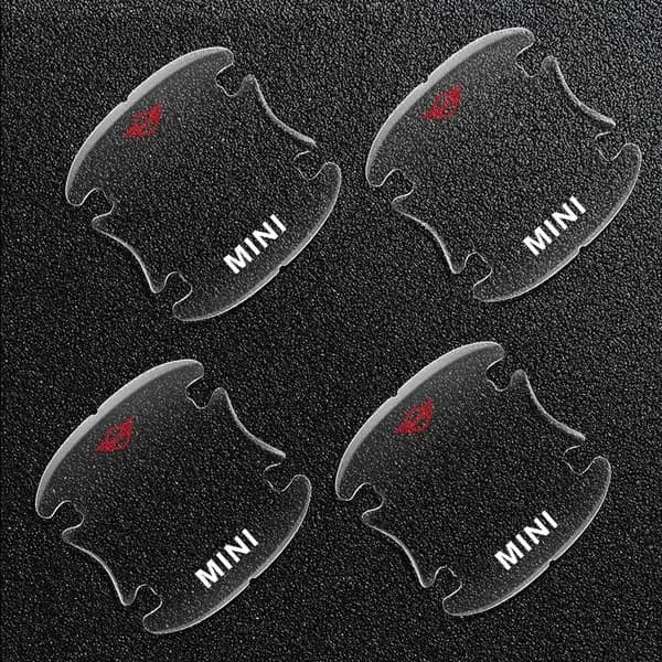 4 шт. Защитная пленка для края двери, ручки двери, угла двери для BMW Mini Cooper One S R53 R56 R60 F55 F56 R57 R58 R59 R60