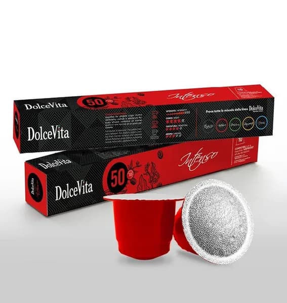 Капсулы для кофемашин Nespresso Original DolceVita "INTENSO" (10 капсул) пл/к