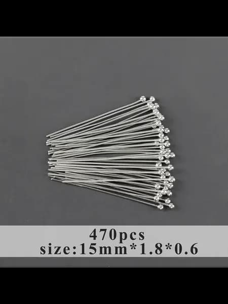 Стержни для бижутерии, 470 шт, 15мм, M91301
