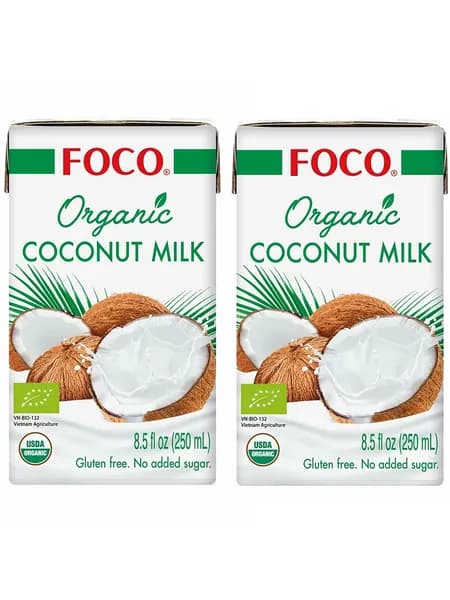 Foco Кокосовое молоко органическое жирность 10-12% 2х250 мл