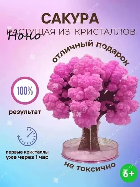 GEALFIS Набор для выращивания кристаллов 'Цветок дерева' - DIY для детей и взрослых