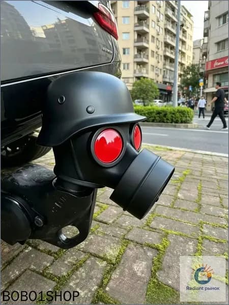 Украшение крюка прицепа/колпачок на фаркоп,Это удлиненный нос с ромбовидной текстурой