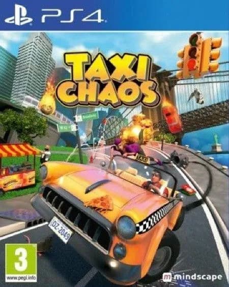 Игра Taxi Chaos (PS4)_PlayStation 4 (PlayStation 4, Английская версия)