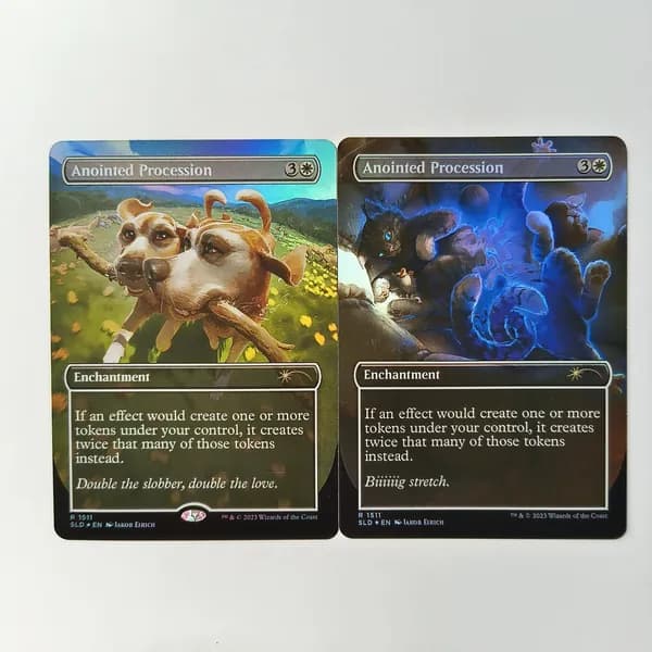 Портативные карты MTG Настройка и прокси высококачественной фольги Процессия