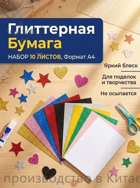 КартонФактурная A4, количество листов: 10