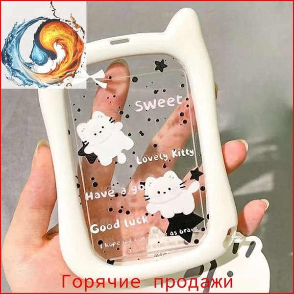 Прозрачный держатель для карт с защитой фото