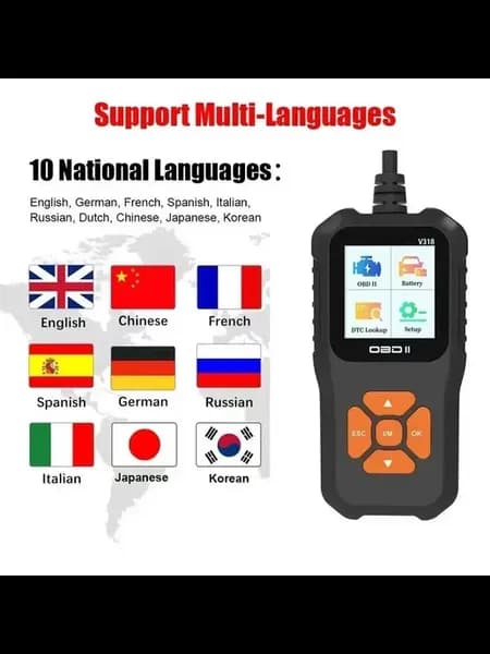 Профессиональный Диагностический Сканер OBD2, Считыватель Ко