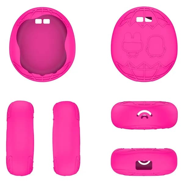 Силиконовый чехол 360 для Tamagotchi Uni с металлическим кольцом и шнурком, водонепроницаемый, противоударный
