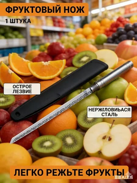 Нож для чистки креветок 1 предм. черный матовый