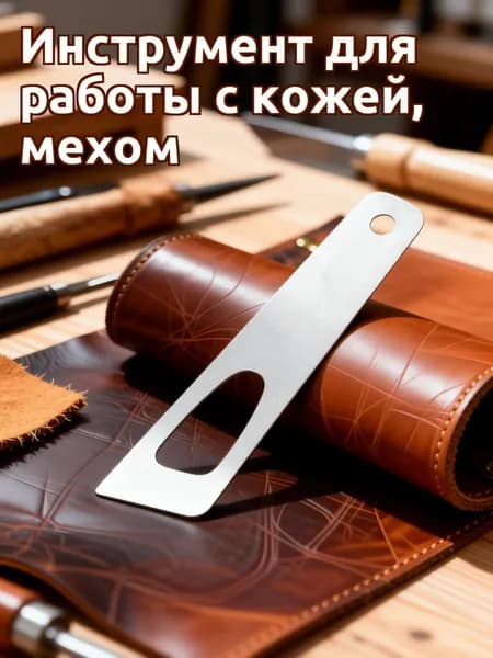 Лопатка-аппликатор из нержавеющей стали серебристого цвета для нанесения клея на кожу