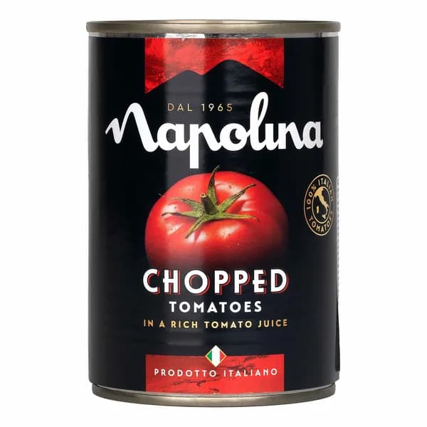 Томаты резаные кубиками в томатном соке Napolina, 400 г