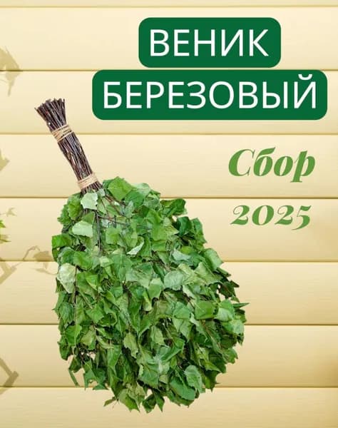 Веник для бани Березовый, 1 шт.