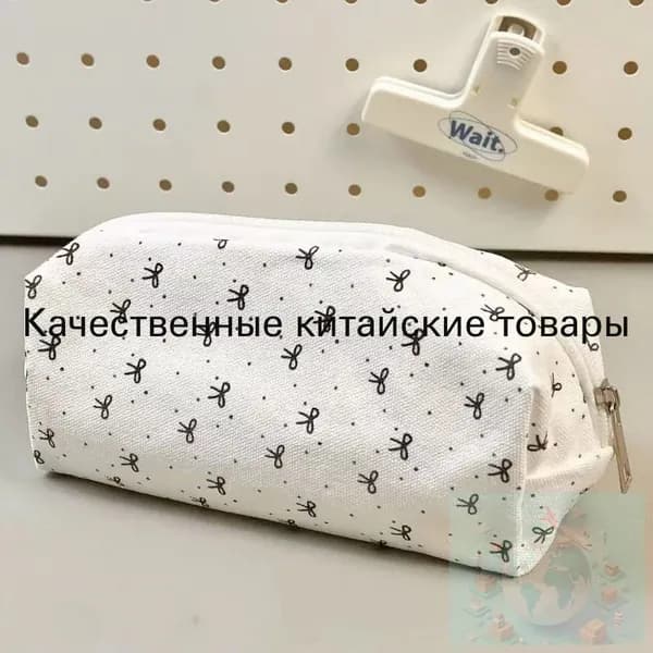 Футляр для карандашей с бантом большой емкости